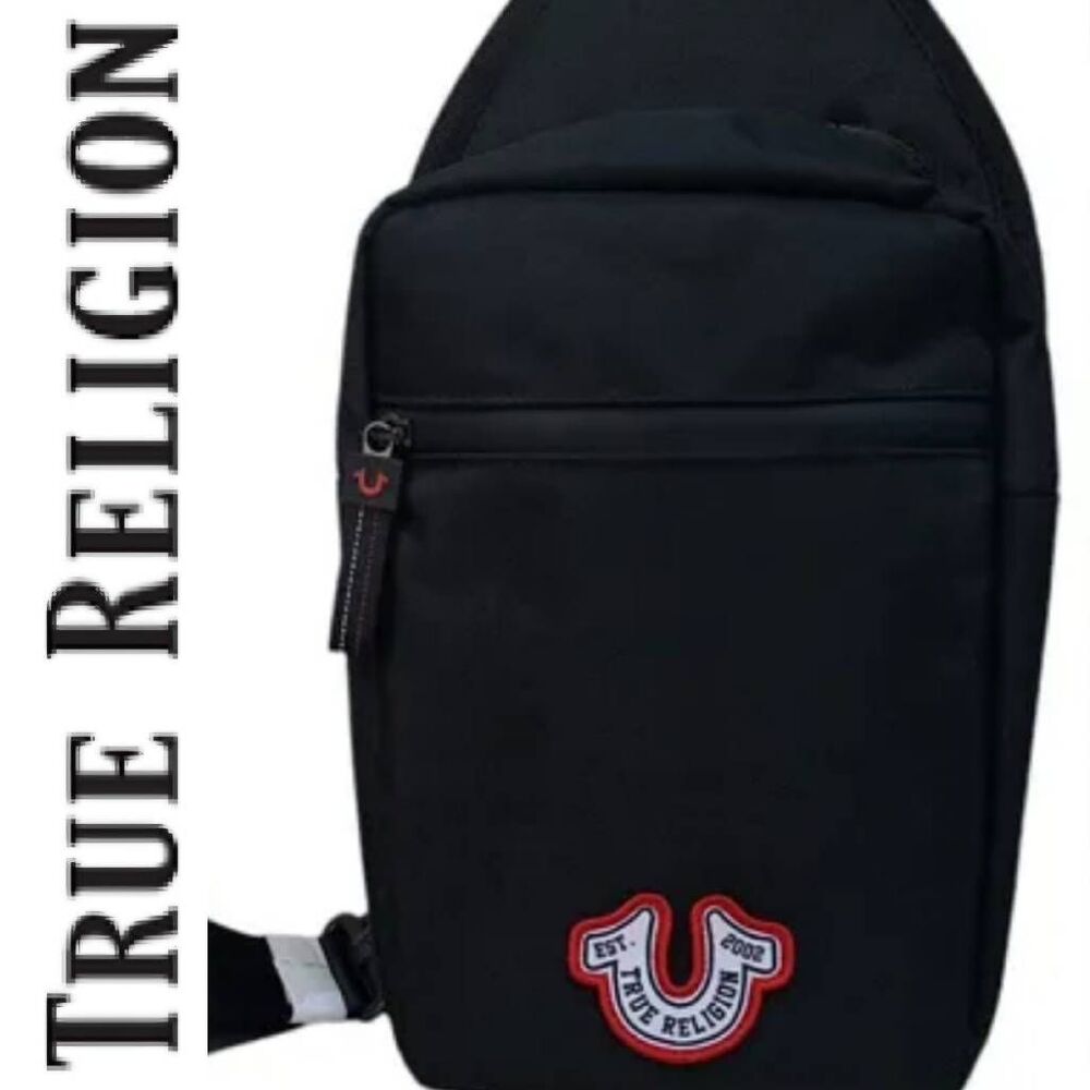 True Religion Yara Logo Horseshoe Sling Bag